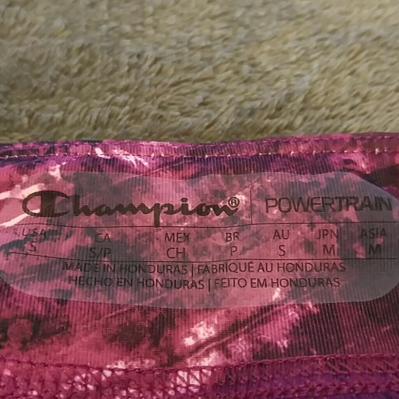 Champion Powertrain fuchsia and black capri size small - Picture 2 of 5